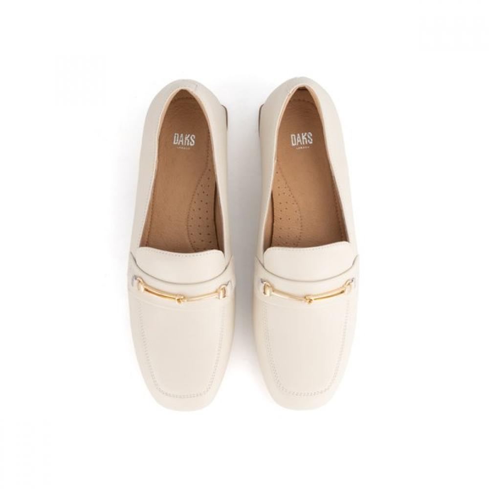 DakS Women S 3cm Semi dreSS Comfort loaferS  Ivory  drS672lS35