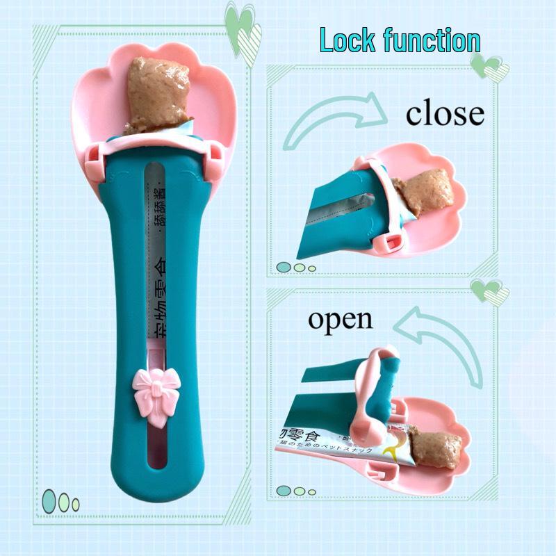 New Viral Cat Feeder with Spoon & Squeezer - Kitten Pet Toy