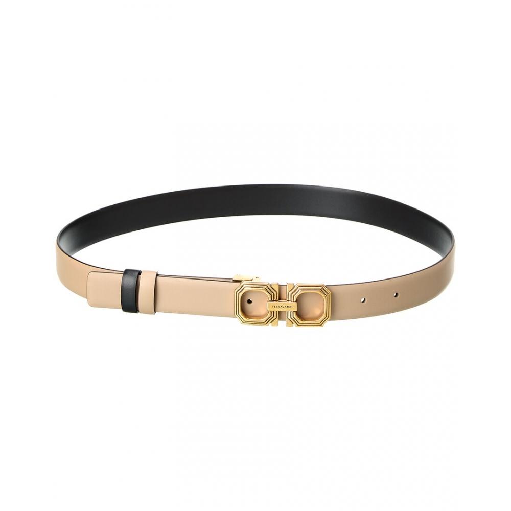 

Salvatore Ferragamo Ferragamo Gancini Reversible & Adjustable Leather Belt