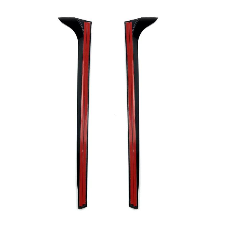 Fit for VW Volkswagen Polo Mk5 6R 6C 2011 2012 2013 2014 2015 2016 2017 Rear Window Fins Moulding Side Spoiler Wing Trim