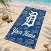 Detroit Tigers Custom Name Beach Towels Also Serve As Bath Towels Summer Essential a Musthave for the Outdoors the Beach and the Pool
