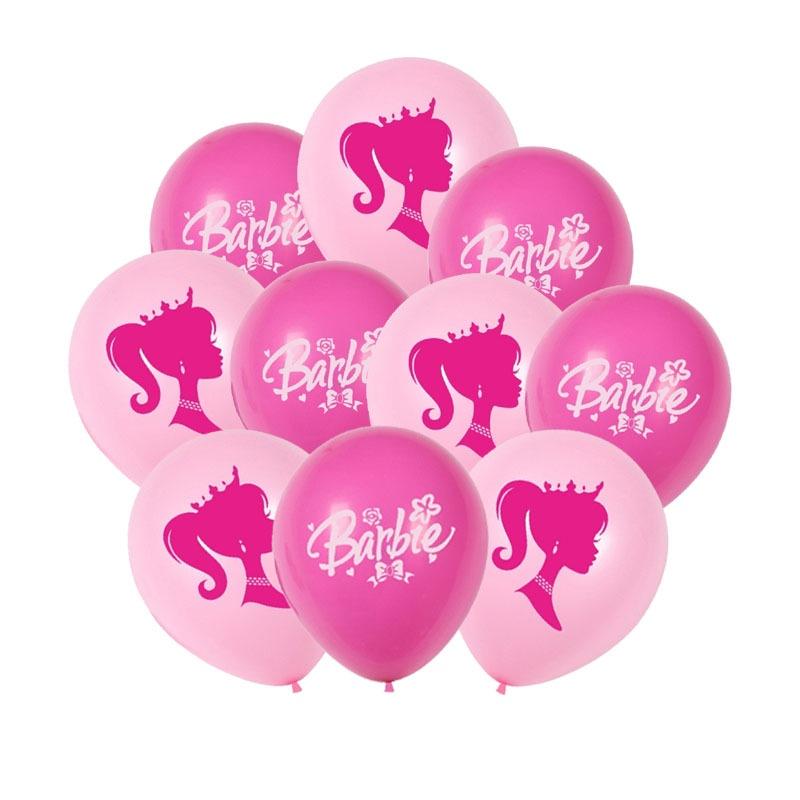 Pretty Pink Barbie Latex Balloons For Girls Birthday Party Decorations