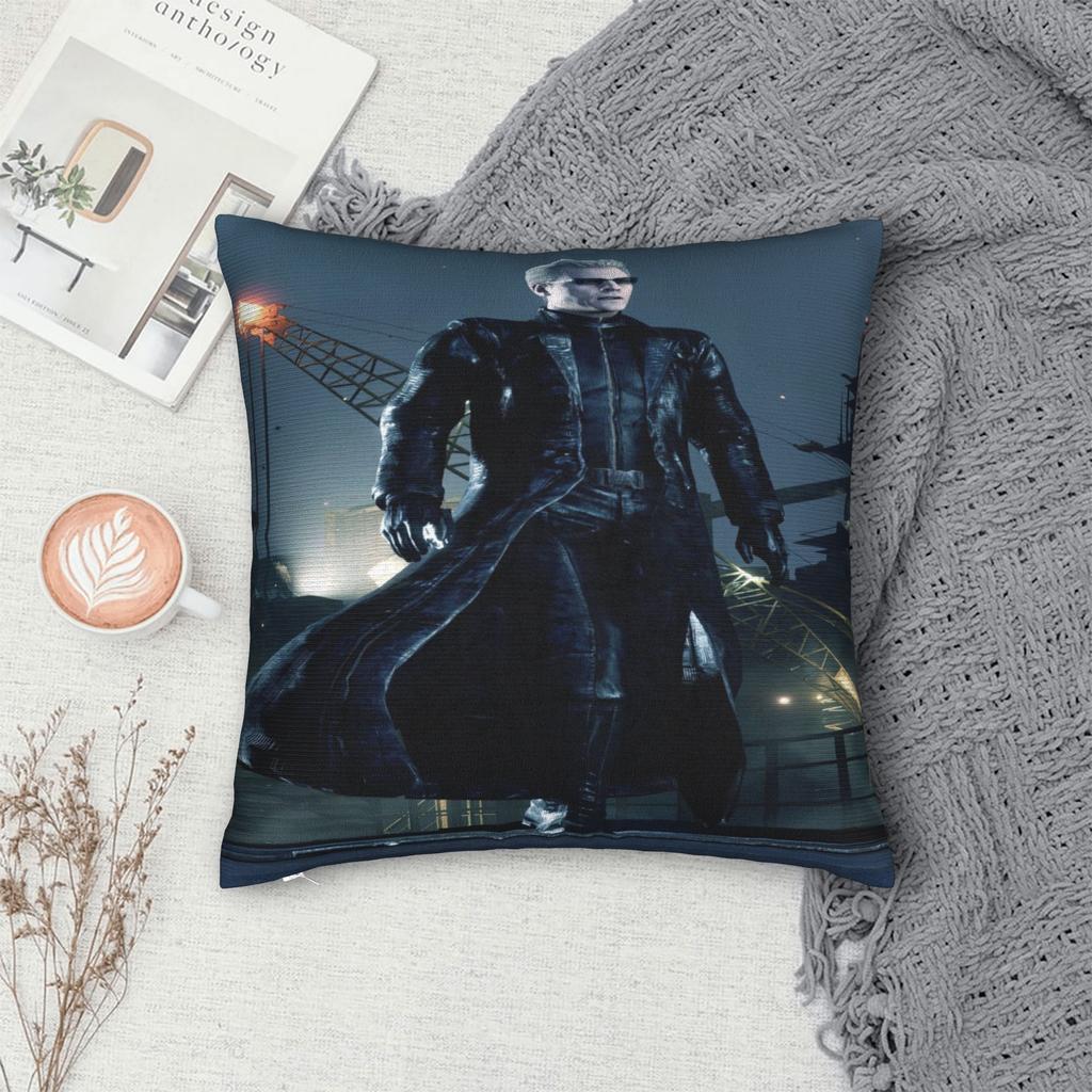 Y2K Seat Albert Wesker  Decor Pillowcase Merch  Pillow Cover Zipper Multi-Size