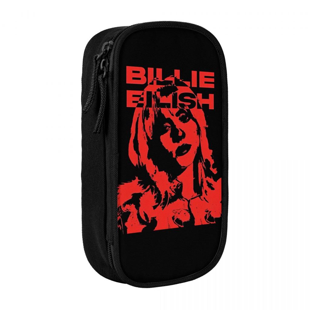 B-Billie E-Eilish Tour Pencil Case Pen Bag Student Big Capacity Office Zipper Pencil Pouch