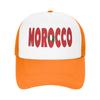 Unisex Women Morocco Flag Map Trucker Hat Vintage Mesh Baseball Cap Snapback Caps  Hats Sun Caps Adjustable Golf Hats Summer