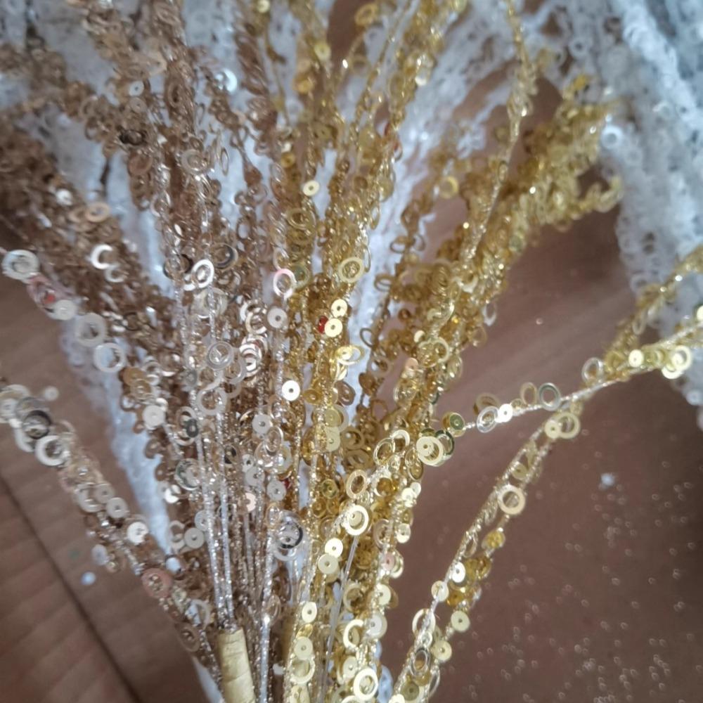 Glitter Twig Ornaments Branches For Christmas Tree Wedding Christmas Atmosphere Ornaments Branches Sparkling And Glamorous Decor