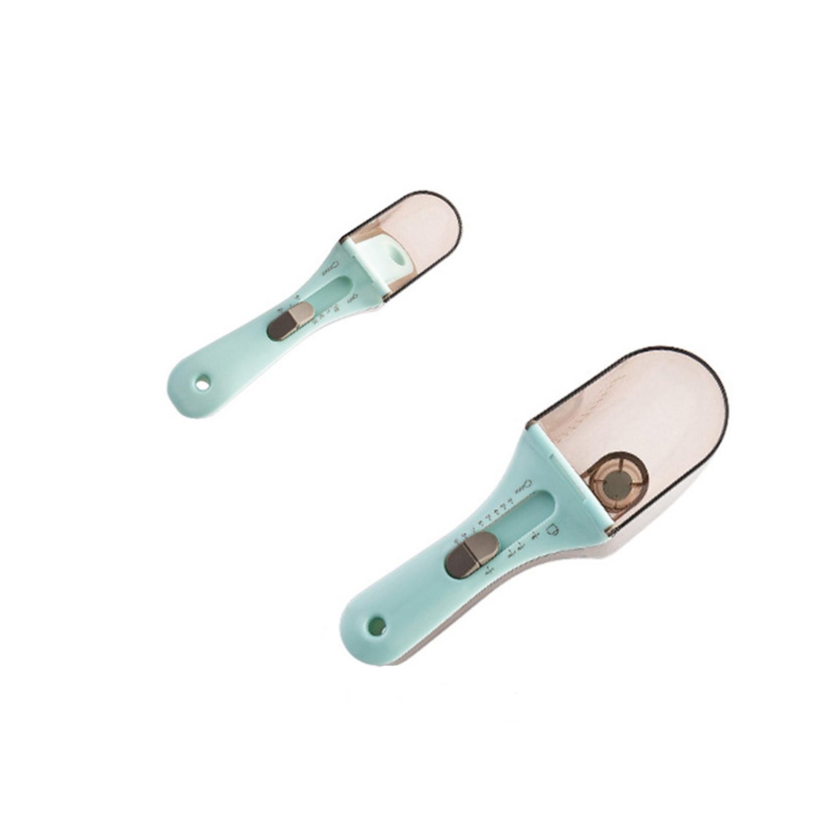 

Регулируемая мерная ложка для выпечки Пластиковая мерная ложка Кухонный инструмент Пластиковые весы Мерная ложка Регулируемая мерная ложка One Size белый