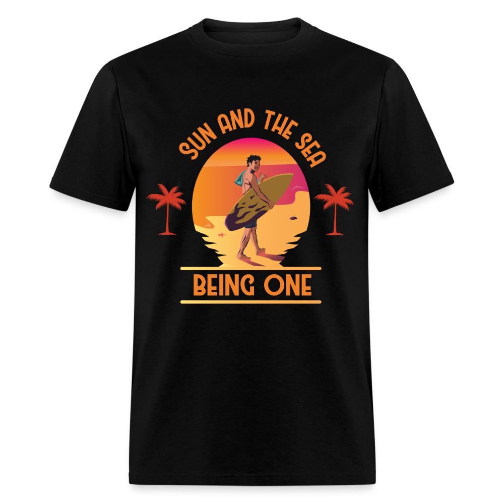 

Sun and the Sea Being One shirt Ocean Beach Sunset Lover Surfing T-Shirt S-6XL M