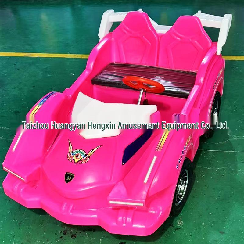 Children's & Adults' Luminous Electric Scooter with Seat - Outdoor Double Bumper Amusement Vehicle