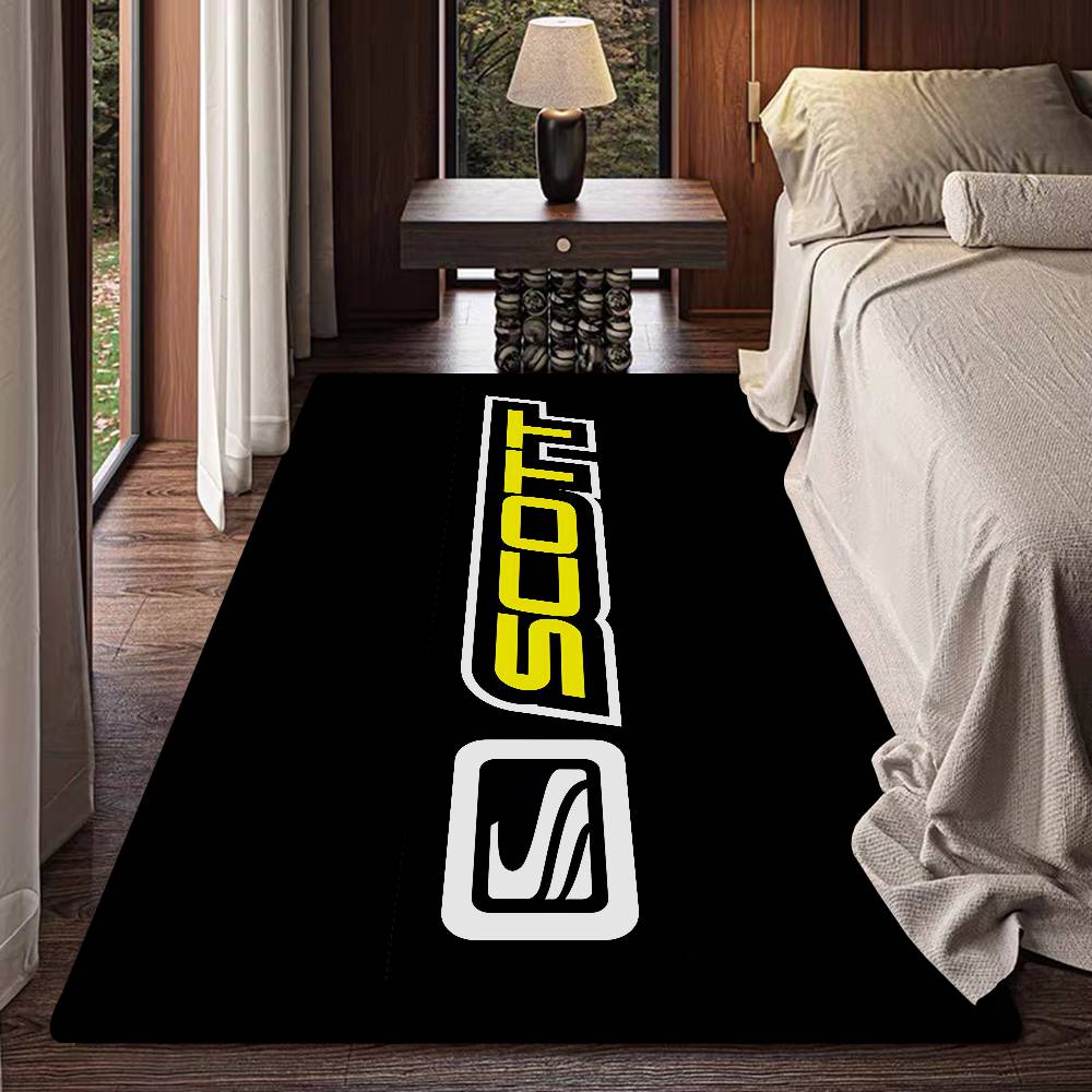 S-ScottS Bike Logo Floor Mat Retro Multiple Choice Living Room Kitchen Rug Non-Slip Modern Home Decor