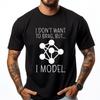 T-shirt d'hiver humoristique pour homme en science des données informatique - Je ne veux pas me vanter mais je modélise le luxe - Haute qualité - Grande taille