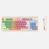 Adjustable Volume 94 Key RGB Keyboard Independent Knob K82 Wired Keyboard  Computer Peripherals