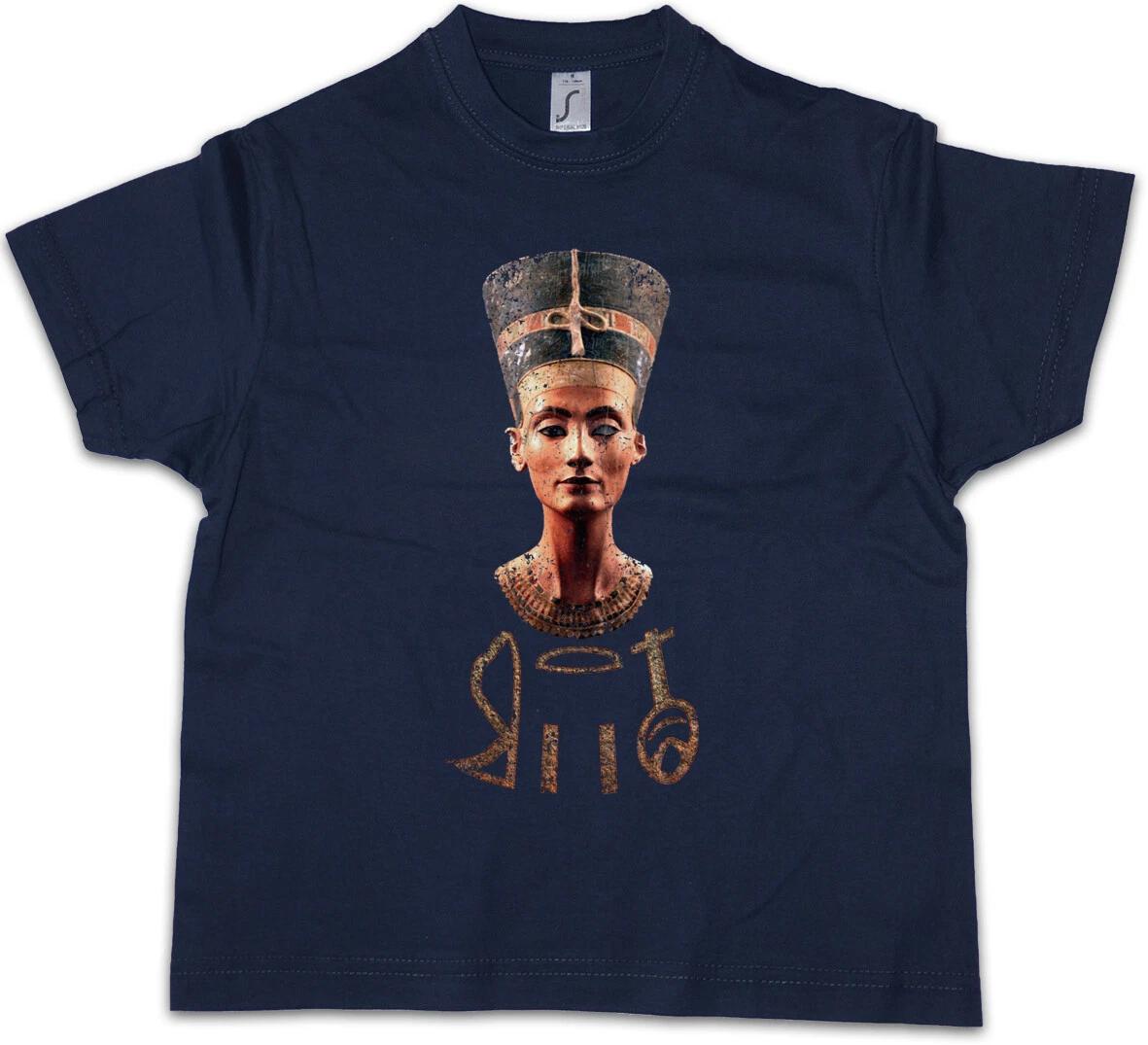NEFERTITI Kids Boys T-Shirt Egyptian Pharaoh Nefertiti Akhenaten Egypt Mummy- 150