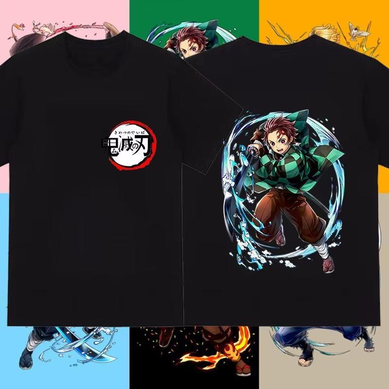 Demon Slayer Tanjiro Kamado Pure Cotton TShirt Casual Streetwear Hipster Fashion Style S