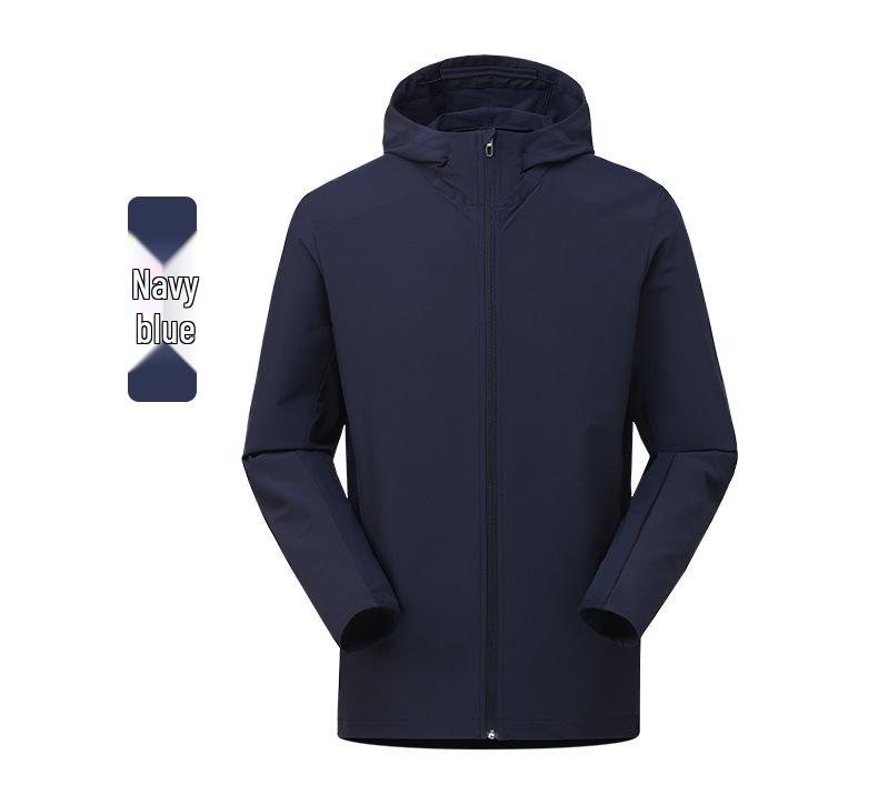 Quick-Dry Unisex Hooded Sport Jacket - Breathable, Skin-Friendly, Water-Repellent for Hiking & Camping