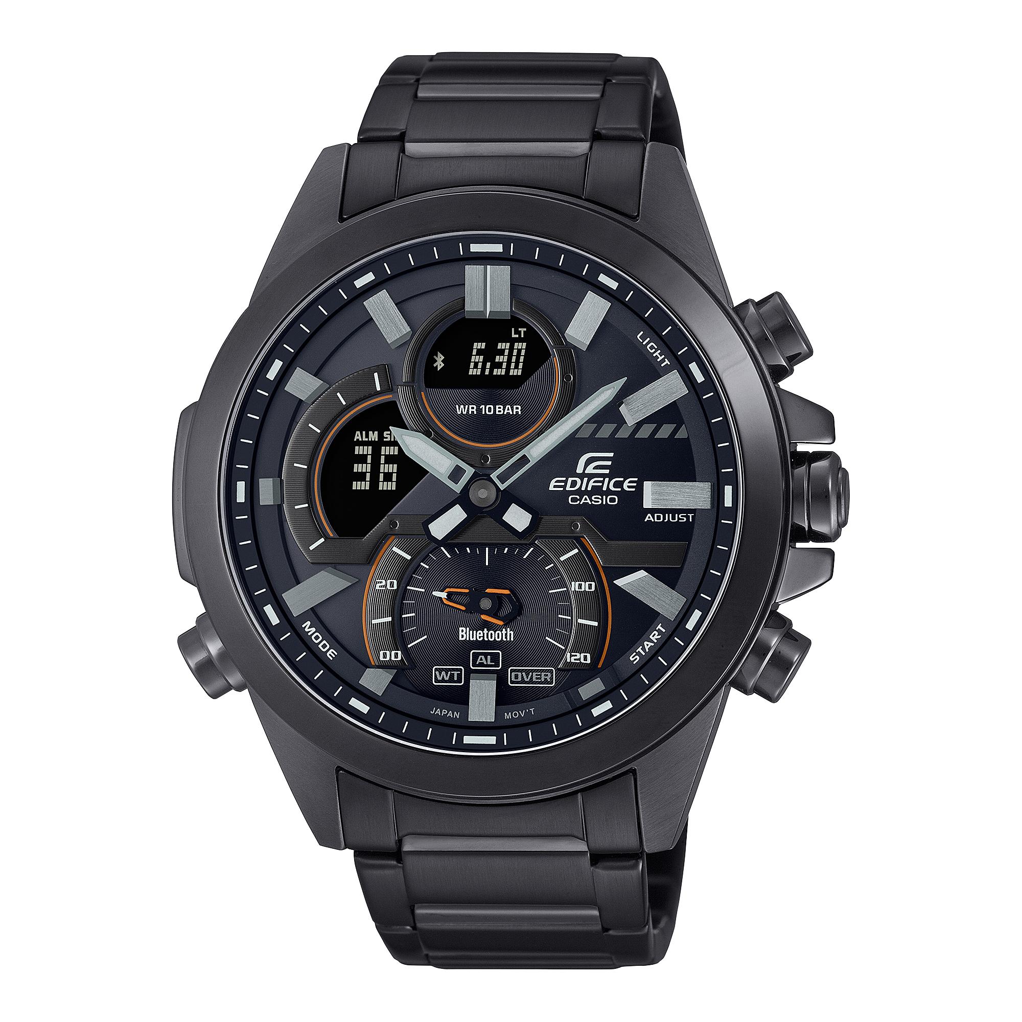 

Casio Men s Stainless Steel 100M Water Resistant Quartz Watch ECB-30YDC-1A чёрный
