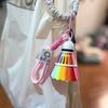 Creative Mini 3D Badminton Racket Balls Charms Keychains Sport Souvenir Bag Keyrings Car Trinket Accessories Key Holder Gift