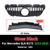 Sport Front Radiator Grid Bumper Grille Hood Grill Facelift For Mercedes R172 Benz SLK 2011-2015 Diamond GT Style Mesh Upgrade
