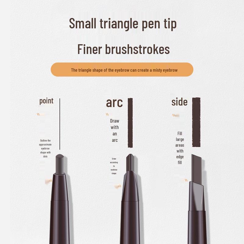 Maiolee Dual-Head Automatic Rotating Eyebrow Pencil - Waterproof, Sweatproof, Long-Lasting, Smudge-Proof