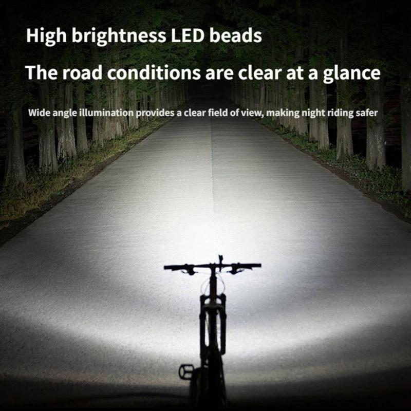 Powerful Bicycles Front Headlight Waterproof Bright LED Road Bike Light USB Rechargeable Bike Light for Night Cycling