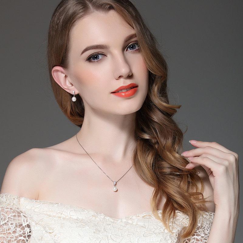 Hot Sale 925 Sterling Silver Wedding Pendant Necklaces for Women Female Jewelry Gift For Wife CQN030