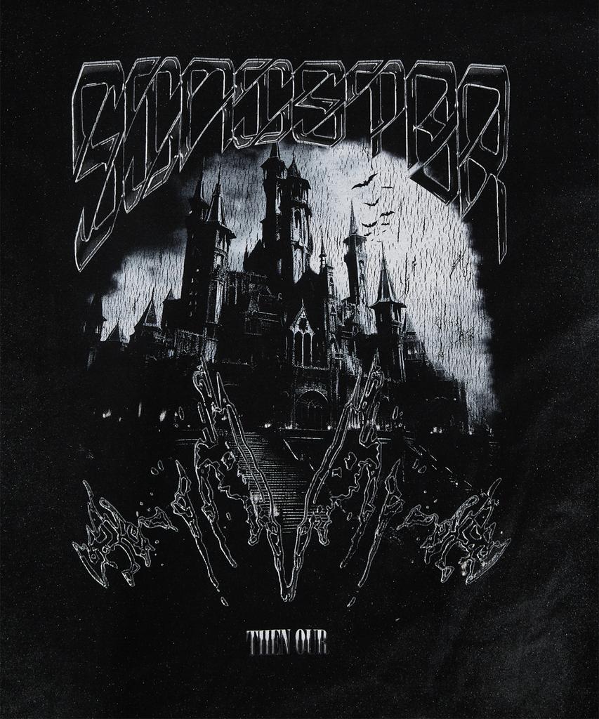 Denawo Sinister Brush Washed T-Shirt (Black)