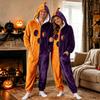 Adult Halloween Pajama Costume with Hood and Zipper Long Sleeve for Men Women