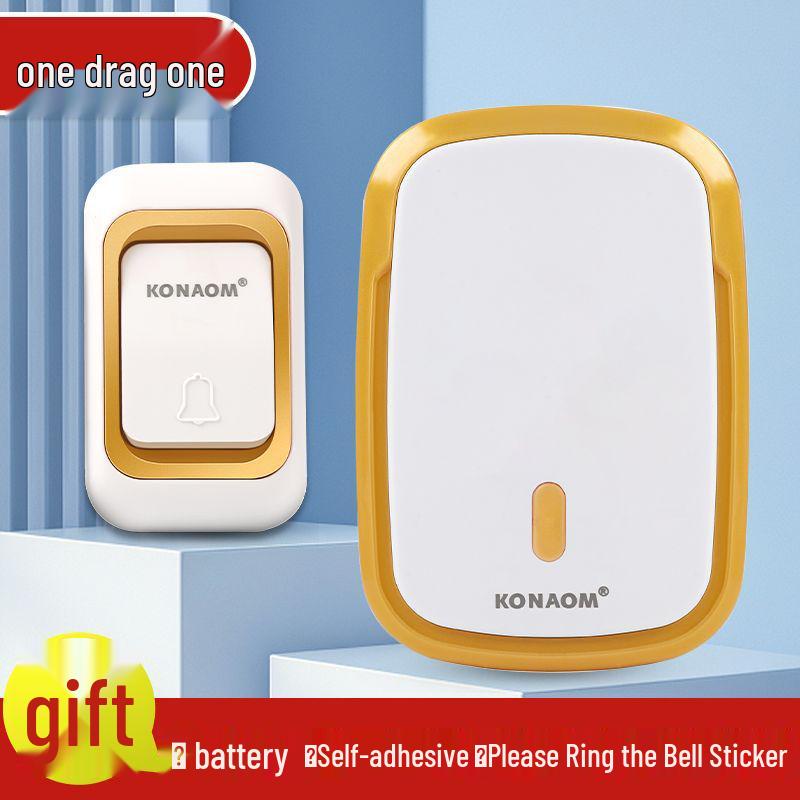 

Wireless Doorbell with High Volume for Elderly, Plug-In, One-to-Two Pair, Free Shipping