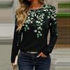 Long Sleeve Shirts For Women Cute Print Graphic Tees Blouses Casual Plus Size Basic Tops Pullover