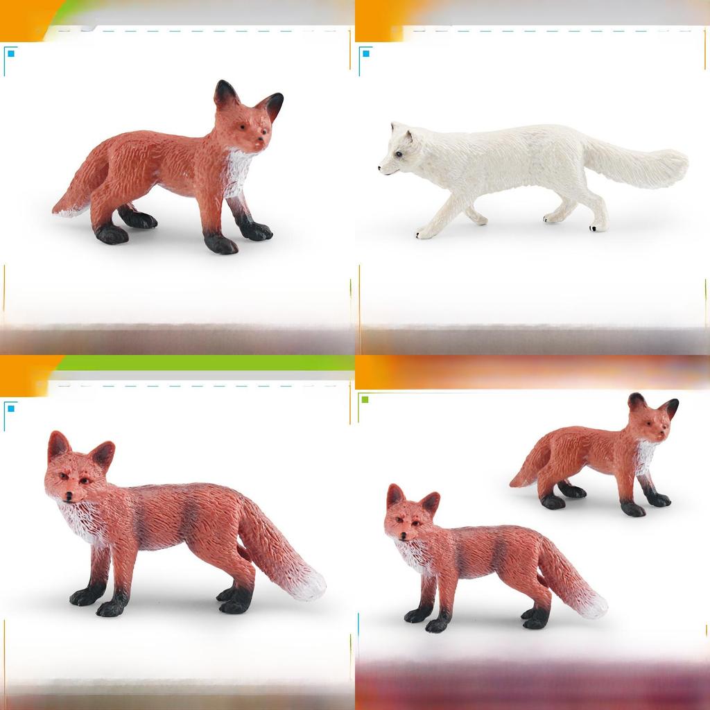 Realistic Fox Animal Pvc Model For Educational Playroom Decor And Wildlife Study