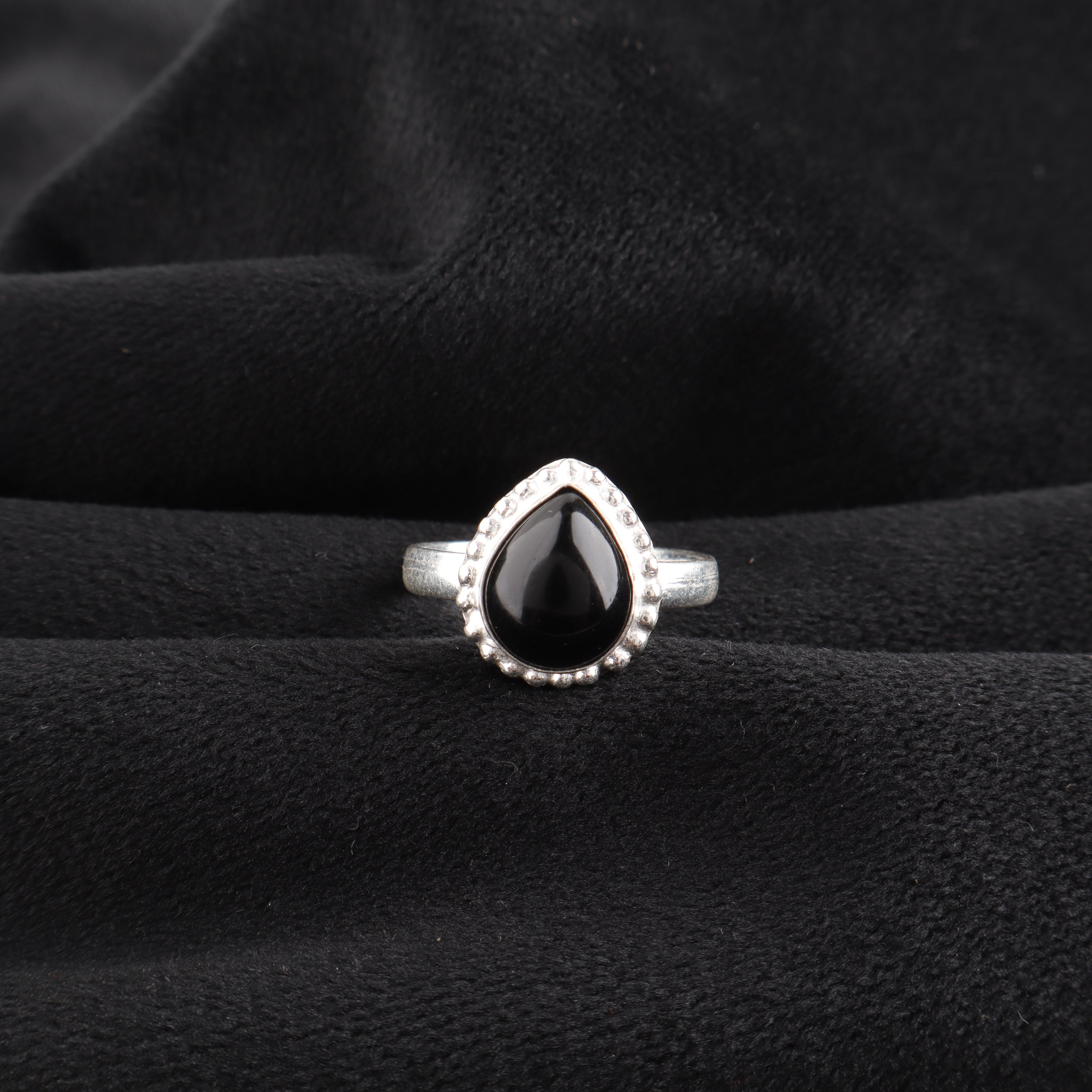 

Black Tourmaline Gemstone 925 Sterling Silver Jewelry Handcrafted Ring Thanksgiving Gift For Wife RR-77-23 13