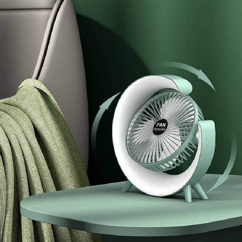 Stylish Colorful Led Desk Fan Portable Usb Rechargeable Mini Fan For Home And Office