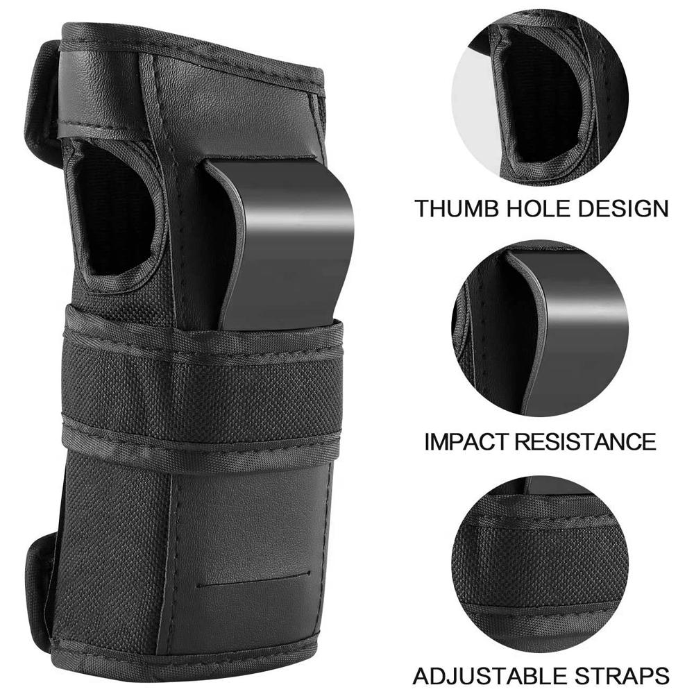 Adult Child Knee Elbow Wrist Guards Protective Gear Set for Skateboarding Roller Skating Cycling Biking