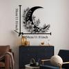 Wrought Iron Flower Moon Wall Art Boho Celestial Home Decor