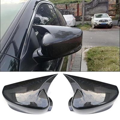 For Honda Accord 2013-2018 Carbon Fiber Look OX Horn Rear View Side Mirror Cover