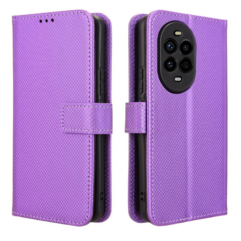 For Nova 13 Pro 5G Luxury Flip Diamond Pattern lanyard Business Wallet Case Leather for Nova13 Pro Phone Case