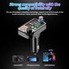 Car Bluetooth 5.0 FM Transmitter 12-24V Dual USB Car Charger Wireless Handsfree Call Audio Receiver MP3 Player