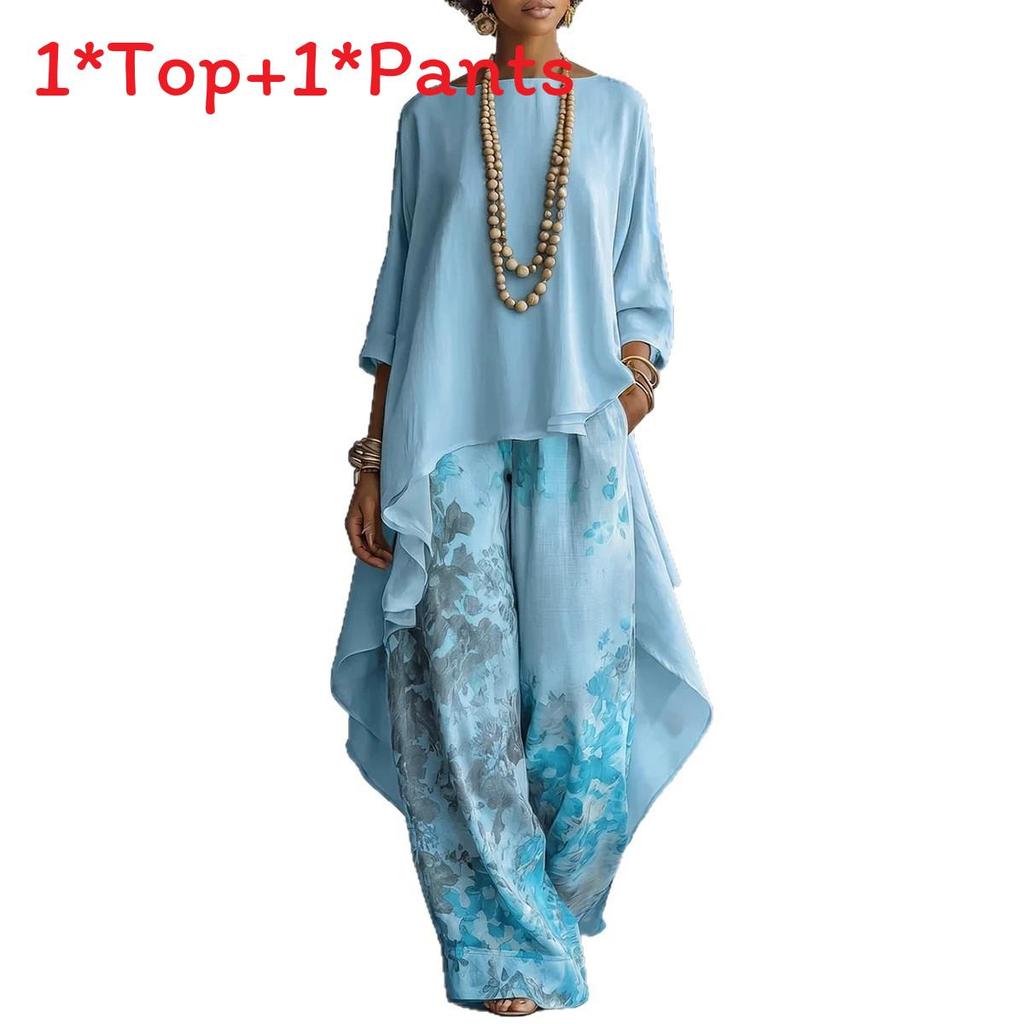 Womens Casual Twopiece Set With Polyester Material And Color Block Pattern For Spring