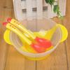 Puntos Kids Baby Child Suction Cup Training Feeding Bowl + Spoon + Fork Tableware Set