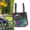 Wheelchair Bag Large Capacity Oxford Cloth Waterproof Dustproof Handlebar Bag with Lanyard