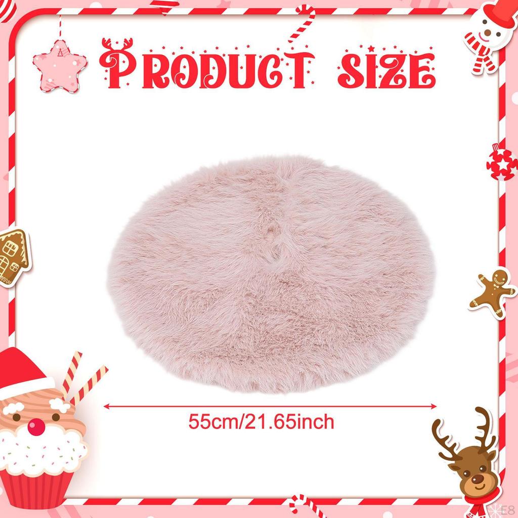 Christmas Tree Skirt Decoration Rustic Round Farmhouse Supplies Reusable Decor Xmas