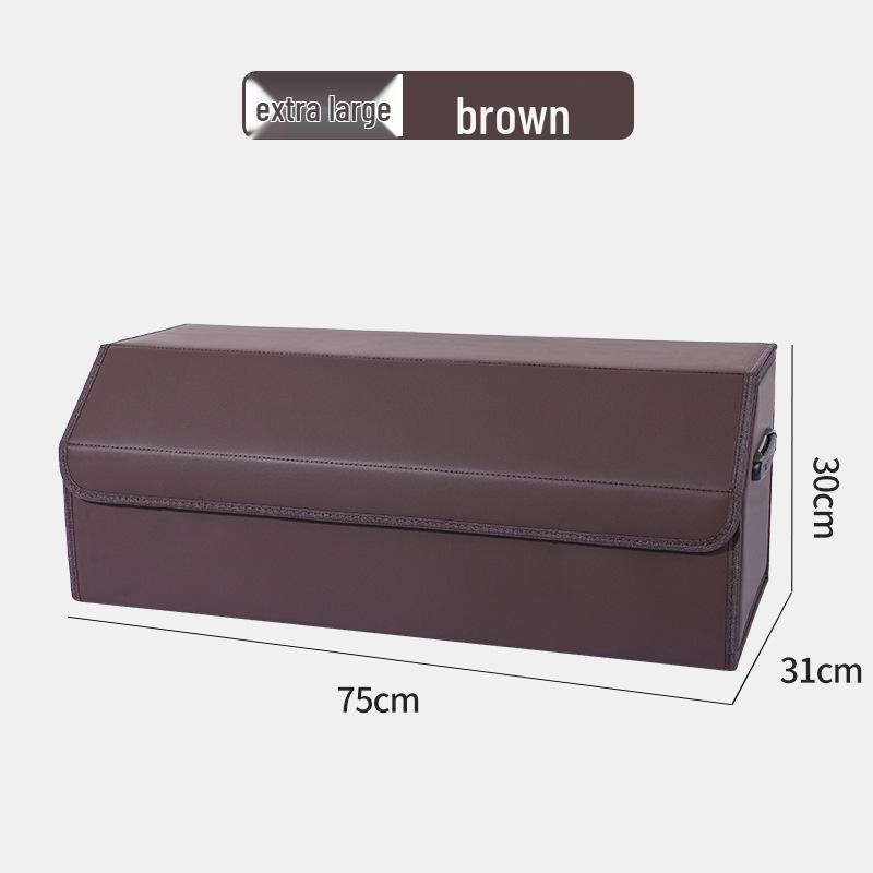 Leather Car Trunk Storage Organizer Box
