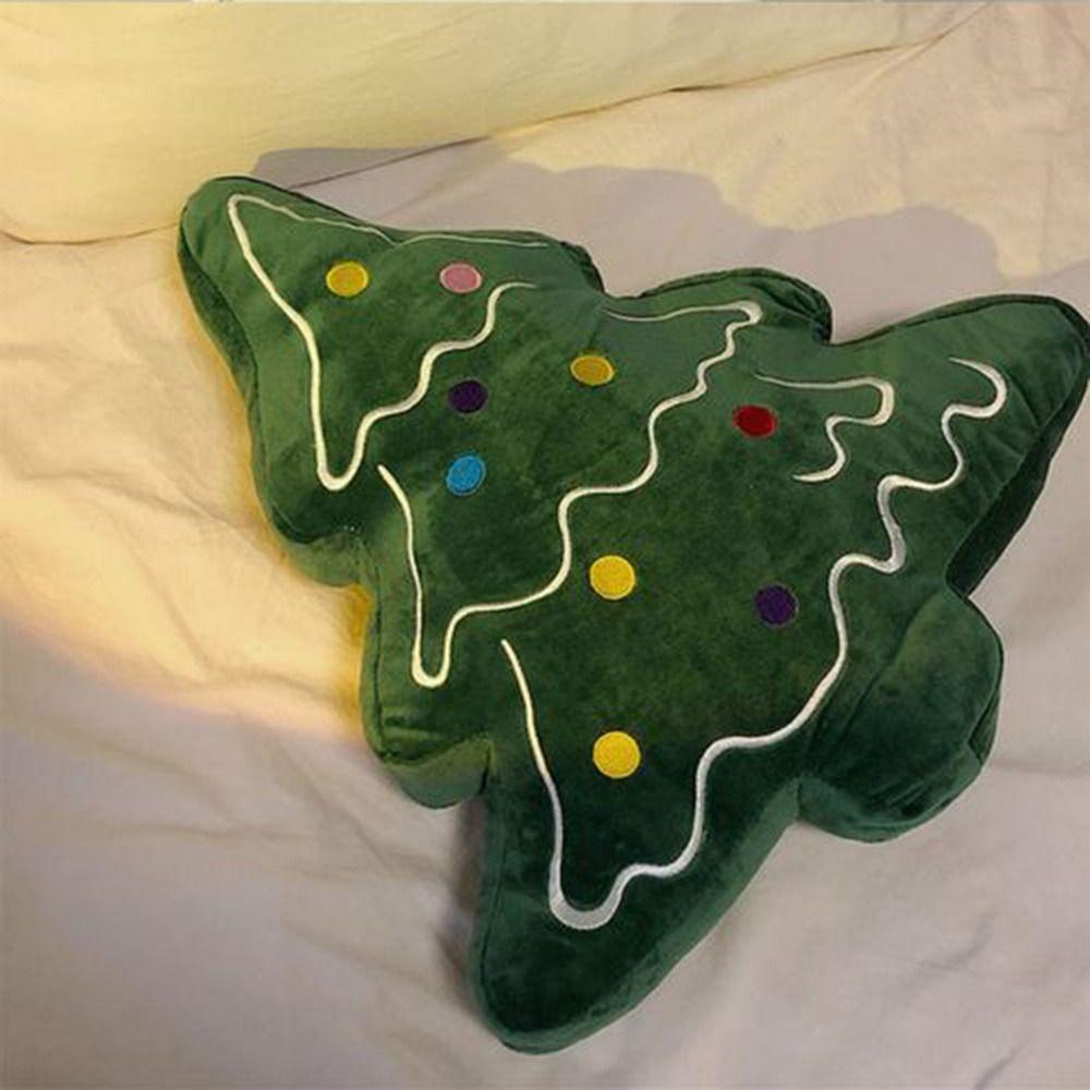 Skin-friendly Christmas Day Decorative Pillow Soft Christmas Tree Plush Toy  Birthday