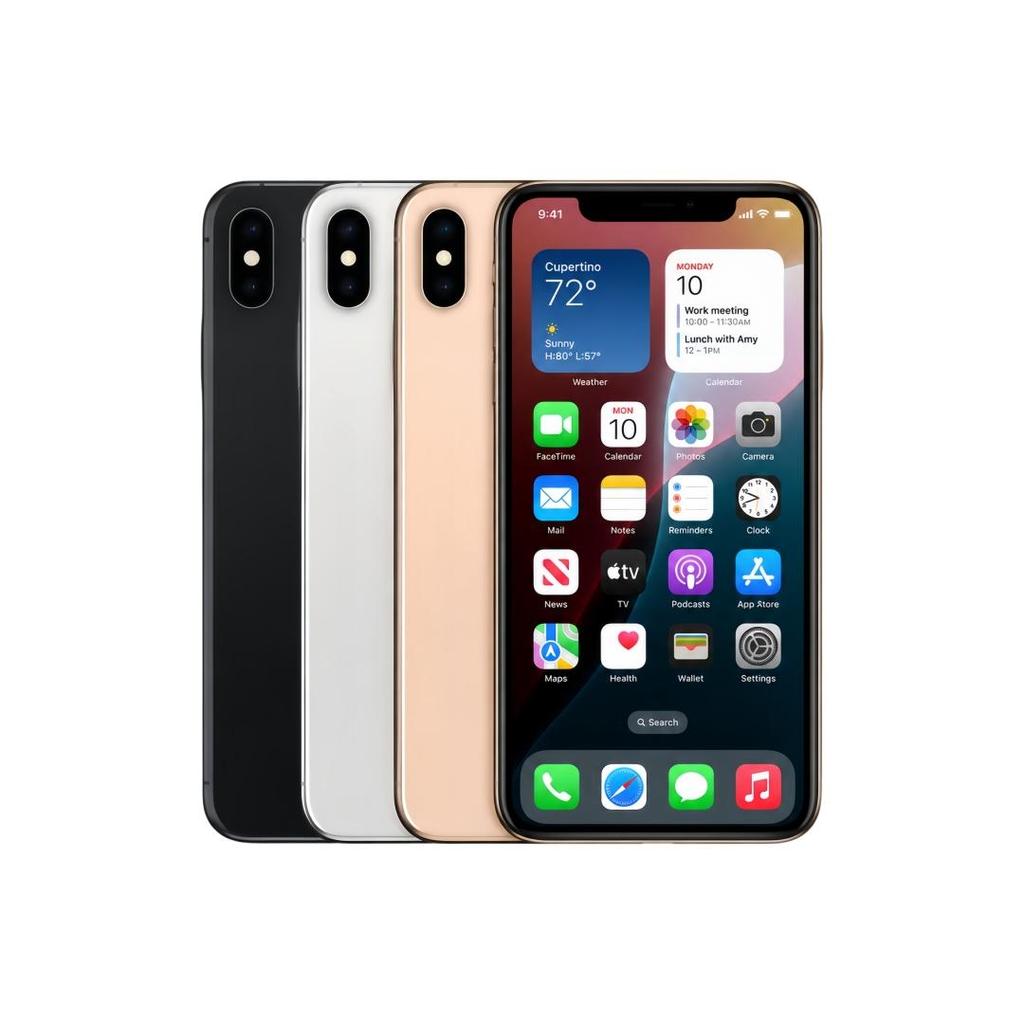 Smartphone Ricondizionato Apple iPhone Xs Max 64GB Oro/Argento/Grigio Siderale Sbloccato – Super Retina OLED da 6,5 pollici, A12 Bionic, Face ID, Doppia Fotocamera da 12MP