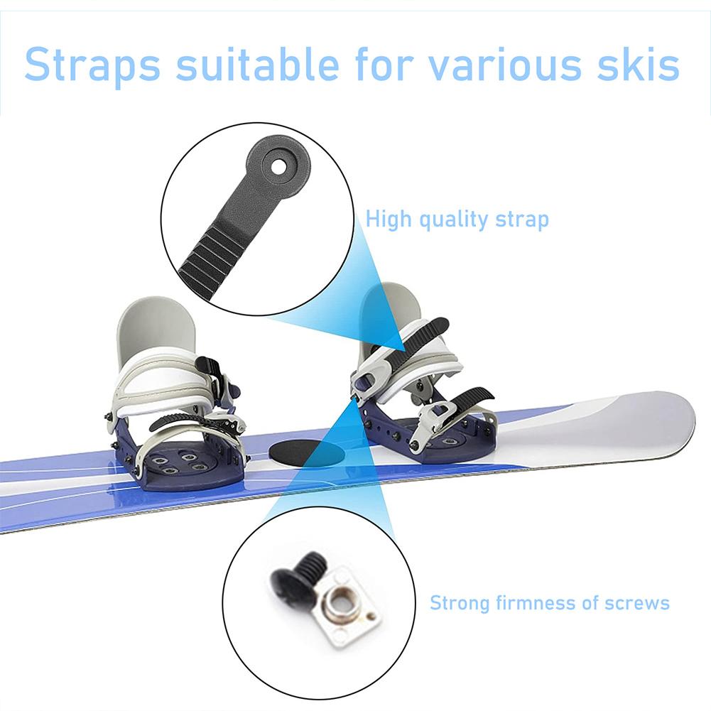 2/4Pcs Snowboard Ankle Straps Adjustable Roller Skating Shoes Strap Universal Snowboard Binding Ladder Strap for Ice Skates Shoe