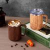 Food Grade Vacuum Insulated Cup 500ml Coffee Tea Cups Travel Mug Insulated Tumbler  Hot Coffee