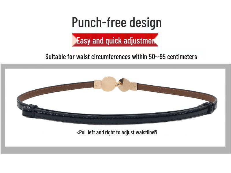Women's Korean Style Retro Adjustable Leather Waist Belt
