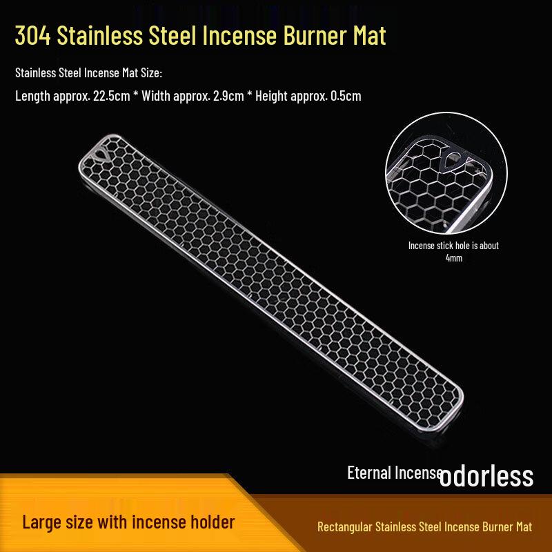 Large Stainless Steel Long Mesh Incense Burner Stand - 5 Pack