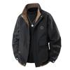 Men's Plus Size Stand Collar Jacket – Trendy Outdoor Workwear for Spring & Autumn
