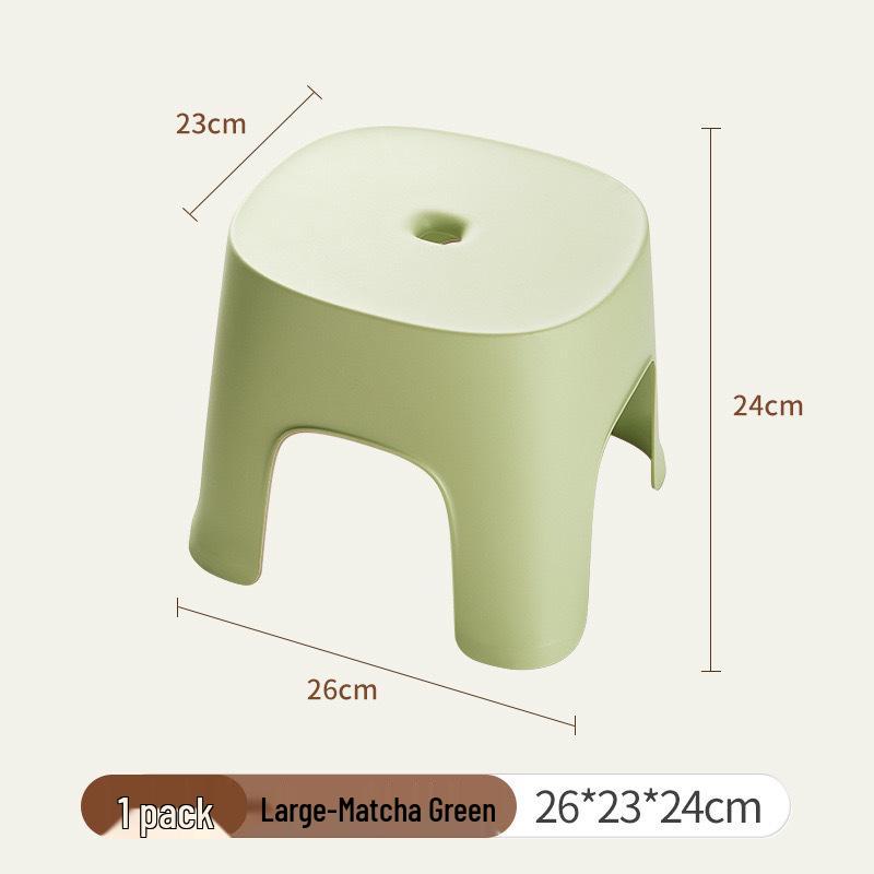 Thickened Non-slip Plastic Footrest Stool for Kids and Adults - Ideal for Bathrooms and Entryways